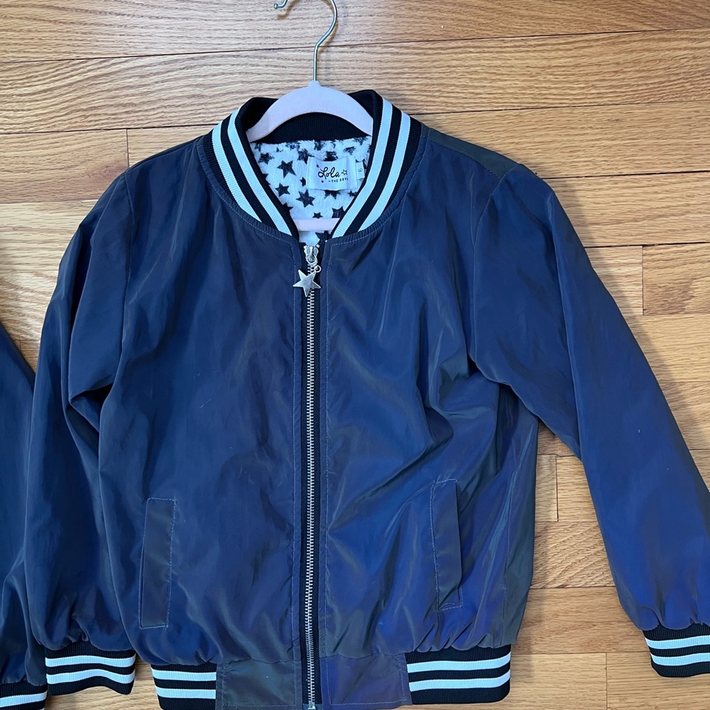 Lola + The Boys Girls Bomber Jacket